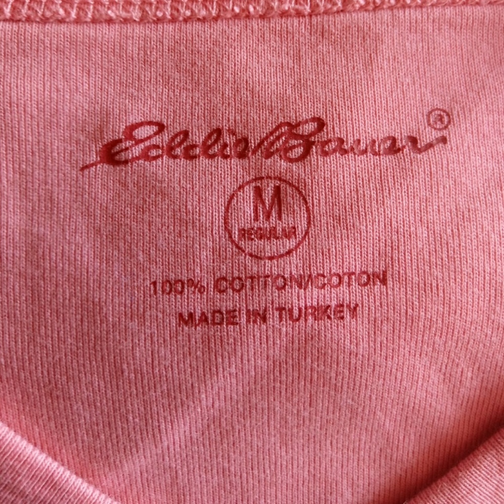Eddie Bauer Pink Top Short Sleeve Size M - Picture 5 of 7